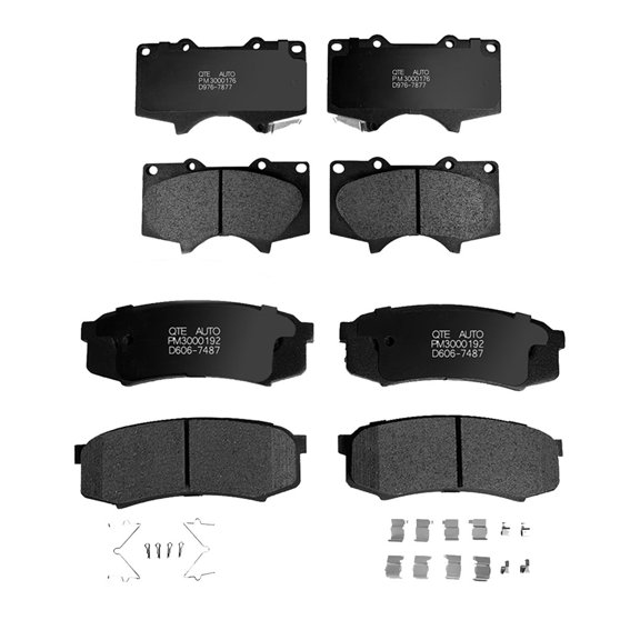 Set of 8 Front-Rear Ceramic Brake Pad Kit For 2003-2019 Toyota 4Runner