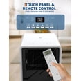 thumbnail image 5 of 14000 BTU Portable Air Conditioner, 3-in-1 Quiet AC Unit Cools Up to 750 Sq.Ft, Dehumidifier & Fan Modes, Remote Control, 24h Timer, Easy Install for Bedroom, Living Room, Office, 5 of 7