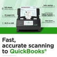thumbnail image 2 of Escáner ScanSnap iX2500 Receipt Edition con QuickBooks Black, 2 of 7