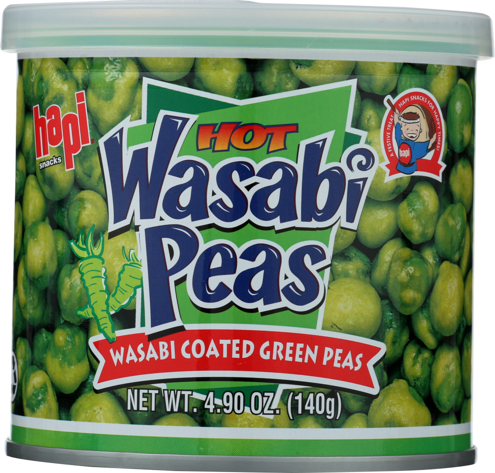 Hapi Snacks Hot Wasabi Peas Wasabi Coated Green Peas, 4.9 OZ Walmart