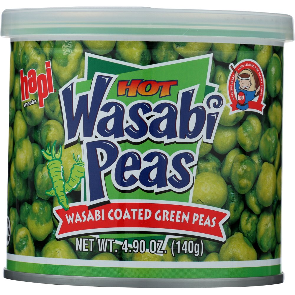Hapi Snacks Hot Wasabi Peas Wasabi Coated Green Peas, 4.9 OZ Walmart