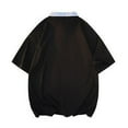 thumbnail image 4 of Styesk T-Shirts pour Homme Mode Décontractée Col Rabattu Manches Courtes Ample, 4 of 6
