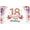 1A, variant on Decorative Design Happy Birthday Banner Floral Theme Pink Ribbon Celebration for Indoor Decoration Birthday Party Teen Celebration