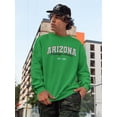 thumbnail image 2 of Retro College Arizona Sweatshirt Men -Image by Shutterstock, Male x-Large, 2 of 4