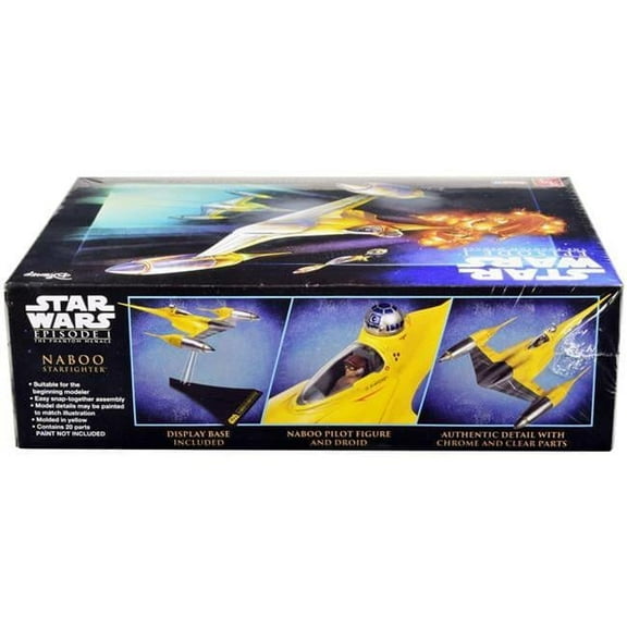 Skill 2 Naboo Starfighter Spaceship Star Wars-Episode I-The Phantom Menace 1999 Movie 1-48 Scale Model Kit