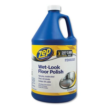 Zep Commercial Wet Look Floor Polish 4 Gallons Zpezuwlff128ct