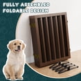 thumbnail image 5 of Algherohein Dog Gate for Inside,Bamboo Freestanding Pet Gate for Doorways,Indoor, 24" Espresso, 5 of 6
