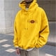 thumbnail image 1 of Sudadera con capucha para hombre, estilo casual, con cuello redondo, estampado, manga larga, blusa de poliéster, 1 of 6