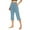 Sky Blue, variant on Women's High Waist Crop Pants Versatile Pull On Trousers for Summer Office Casual and Yoga Wear