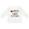 thumbnail image 3 of Inktastic Merry Christmas Holiday Gift Boys or Girls Long Sleeve Toddler T-Shirt, 3 of 5