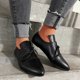 thumbnail image 1 of Zapatos casuales cómodos de vendaje con punta en punta para mujer Zapatos individuales de tacón bajo cómodos y sólidos Wmkox8yii FOPL1748, 1 of 6