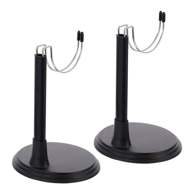BESTYASH 2 Sets Doll Stands For Display Doll Holders With Wide Base For Figures For Shelves And Tabletops