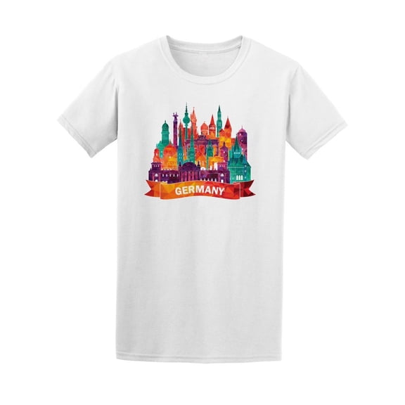 Colorful Germany Skyline Tee Men's -Image by Shutterstock