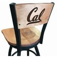 thumbnail image 2 of Holland Bar Stool  30 in. L038 - Black Wrinkle Cal Swivel Bar Stool with Laser Engraved Back, 2 of 2