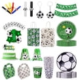thumbnail image 2 of Nuevos suministros para fiestas temáticas de fútbol, juguete para regalo con globos, vajilla desechable, juego de tazas, pulsera, fiesta de cumpleaños, decoración de fútbol, 2 of 4