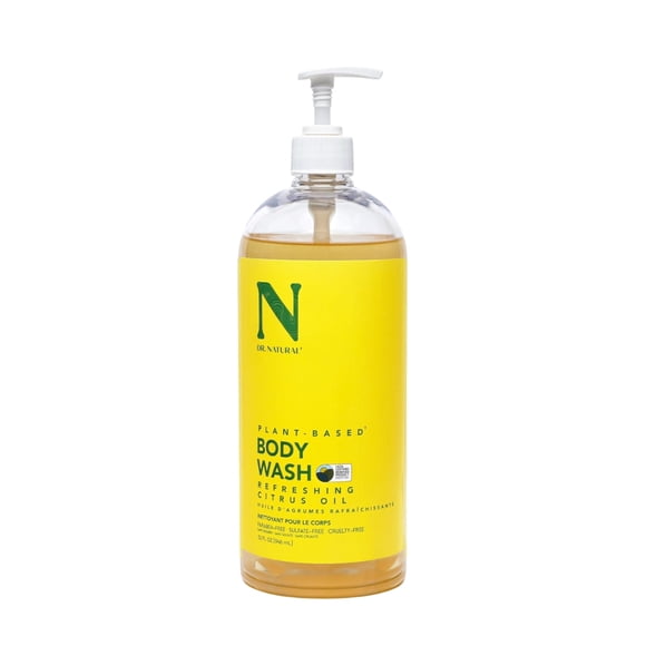 Dr.Natural Body Wash Gel de baño. Cítricos. 946 ml. 100% Hecho a Base de Plantas, Aceites y Extractos Naturales y Orgánicos. Hidratante para Todo Tipo de Piel. Uso Familiar