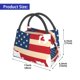 thumbnail image 2 of Disketp American Flag Map Bolsa Térmica Estampada, Bolsa Térmica Aislante para Almuerzo, Playa y Campamento, 2 of 6
