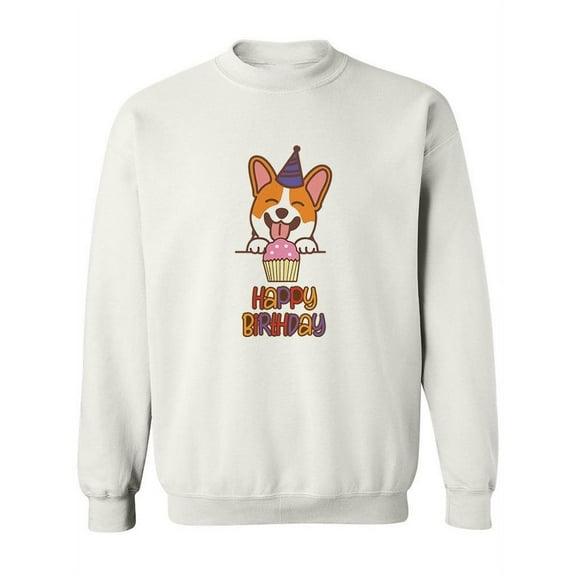 Happy Birthday Corgi Sweatshirt Women -SPIdeals Designs, Female 5X-Large