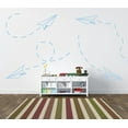 thumbnail image 4 of Flying Paper Airplane Kids Modern Wall Art Decal, 4 of 4