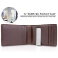 thumbnail image 4 of SYMMEXA RFID Anti-Theft Clip Wallet, Brown, 1 Pack, 4 of 9