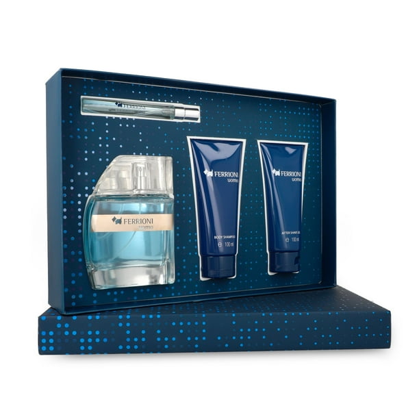 Z4 SET FERRIONI UOMO 4PZS 100ML EDT SPRAY/ BODY SHAMPOO 100ML/ AFTER SHAVE 100ML/ 10ML EDT SPRAY