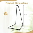 thumbnail image 6 of Spaco Hammock Chair Stand, Adjustable Swing Chair Stand with Metal U-Shaped Base, Metal Stand with Safety Hook and Sturdy Chain, Chair Metal Stand for Indoor and Outdoor, Black, 6 of 10