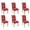 Christmas Snowflake, variant on Chair Covers for Dining Room Set Of 6 Spandex Super Fit Stretch Removable Washable Chair Seat Protector Cover for Home Party Hotel Wedding Ceremony, Universal Size (Autumn Pumpkin)
