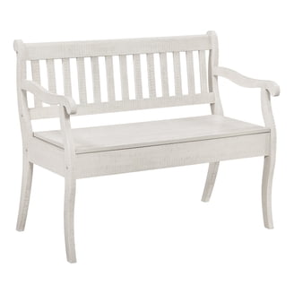 Noble House Zoriah Rustic Acacia Wood Bench with Shelf, Teak