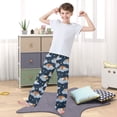 thumbnail image 5 of Dog Cloud Pattern Pajama Pants Soft Lightweight Lounge Pants Bottoms Sleep Pants Warm Comfy, 5 of 9