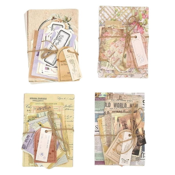 Scrapbook Paper, 400 Sheets of Journaling Supplies for Vintage Crafts Planner Junk Journal Supplies