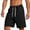 Black, variant on Yievot Mens Casual Shorts 7 Inch Summer Drawstring Elastic Waist Sport Sweat Shorts with Pockets