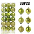 thumbnail image 4 of SIYIZHUA 36PCS Christmas Ball Ornaments 30mm/1.18" Shatterproof Christmas Tree Decorations Hanging Ball for Holiday Wedding Party Christmas Decorations Xmas Ornaments Set Decorations Army Green, 4 of 4