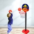 thumbnail image 2 of 1 Set Basketball Hoop Kit with Ball Pump Adjustable Punch-Free Easy Installation Three-Piece Set Goal Practice Casual Game Children Indoor Outdoor Basketball Sports Toy Birthday Gift, 2 of 7