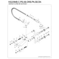 thumbnail image 3 of Kingston Brass KS229MB Kingston Wall Mount Clawfoot Tub Faucet with Hand Shower, Matte Black, 3 of 4