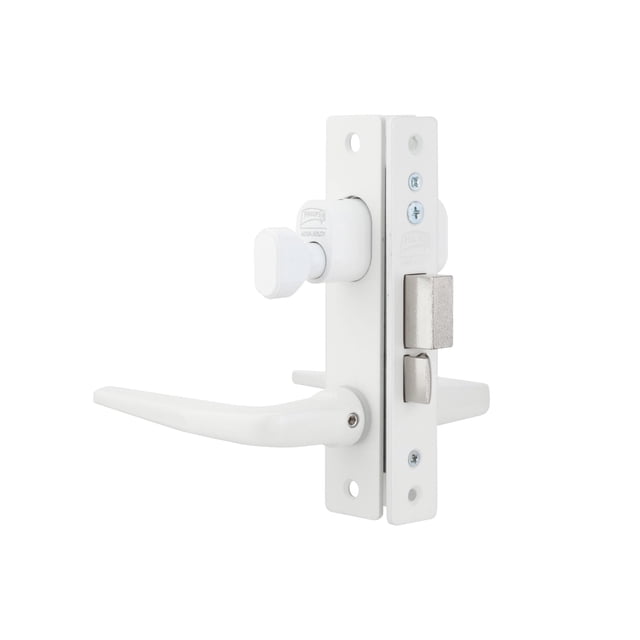 Phillips Cerradura Modelo Slim 549 Manija Delgada Para Puerta De Aluminio Blanco
