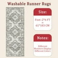 thumbnail image 6 of Hallway Runner Rug 2'x6' Washable Area Rugs Non Slip Laundry Rug Runner Floor Carpet Runners for Hallways Entryway Laundry Room Kitchen, 6 of 11