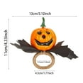 thumbnail image 3 of 6PC Thanksgiving Napkin Rings Set - Fall Halloween Table Decor with Pumpkin & Leaf Design, Autumn Napkin Holders for Thanksgiving Dinner & Harvest Gatherings, 3 of 5
