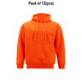 thumbnail image 1 of D & S Chandail à Capuche en Molleton, Manches Longues, Lot de 12 - 100 % Polyester, Taille : Adulte, 1 of 5
