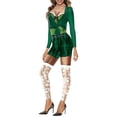 thumbnail image 3 of Pompotops Mode Femmes Jour de la Saint-Patrick Manches Longues Col Rond Combinaisons, 3 of 4