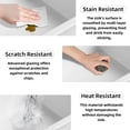 thumbnail image 4 of 30"x19" Rectangular Fireclay Workstation Kitchen Sink in Glossy White with Undermount/Drop-In Setup Full Accessories for Modern Kitchen Style, 4 of 12