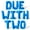Blue, variant on Letter Balloons - DUE WITH TWO 16" Inch Alphabet Letters Foil Mylar Balloon Twins Baby Shower Party Banner (Rose Gold)