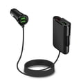 thumbnail image 2 of Cargador de coche QC3.0 carga rápida 4USB luz indicadora adaptador de cargador de encendedor de cigarrillos para coche SUV camión de 12V-24V, 2 of 5