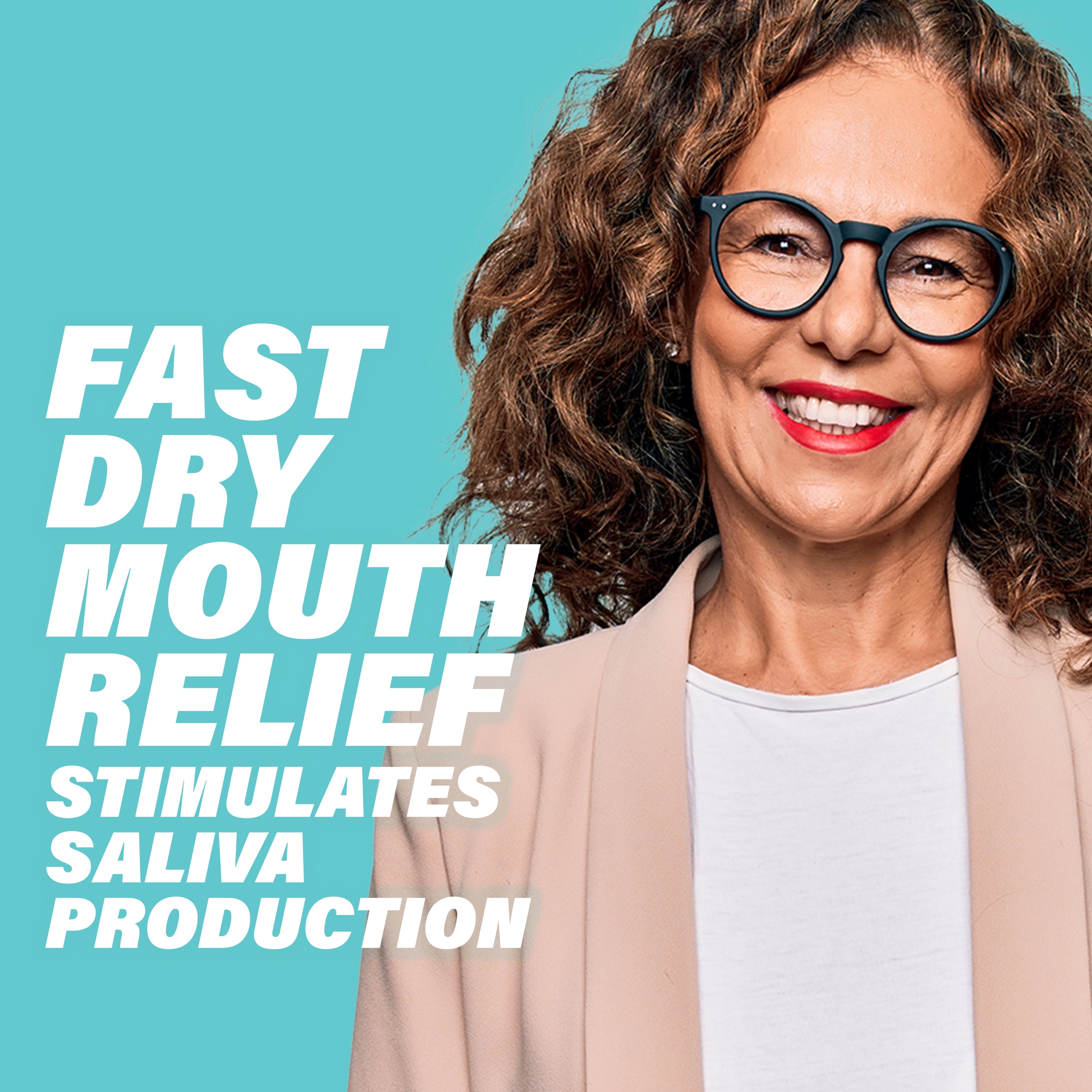ACT Dry Mouth Moisturizing Gum With Xylitol, Soothing Mint, 20 ct.