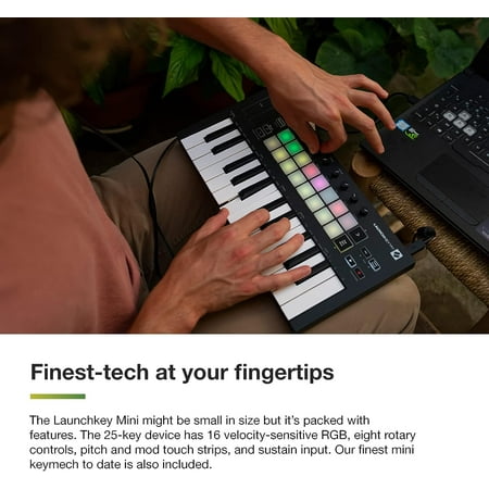 Novation - Launchkey Mini [MK3] MIDI Controller - Black