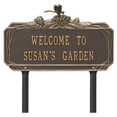 thumbnail image 1 of Dragonfly Garden Personalized Lawn Plaque - Bronze/Gold, 1 of 1