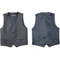 thumbnail image 3 of Spring Notion Big Boys' Two Button Suit, Charcoal, 3 of 5