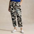 thumbnail image 2 of Jamsmile Womens Pants Casual Loose Camouflage Print Spring Summer Casual Washable Comfort Stretchy Cropped Trousers, 2 of 5