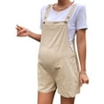 thumbnail image 2 of Women's Maternity Overall Shorts Strap Short Romper Jumpsuit with Pockets, 2 of 6