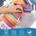 thumbnail image 5 of Yayeee Kitchen Curtains Tier Set of 2 Light Filtering 57"x36" Over Sink Window Panels, Blue Jam Jars, 5 of 7