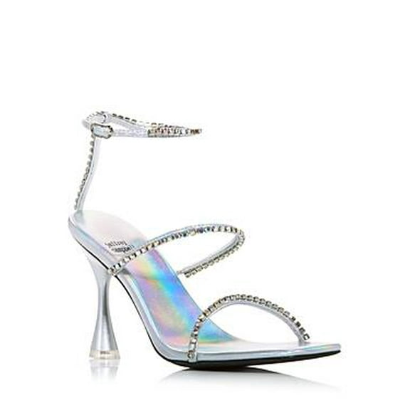 Jeffrey Campbell Womens Embellished High Heel Sandals Slviridcmb Size 7.5 NIB